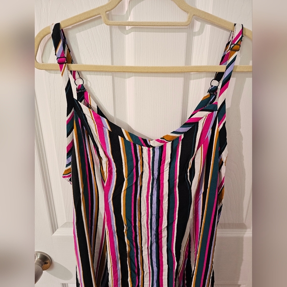 Torrid High-Low Moody Striped Challis Dress in Size 1 - Picture 3 of 6